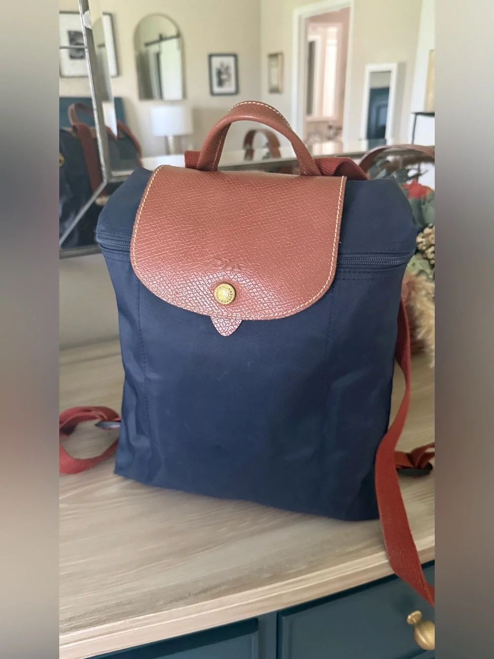 Longchamp backpack navy